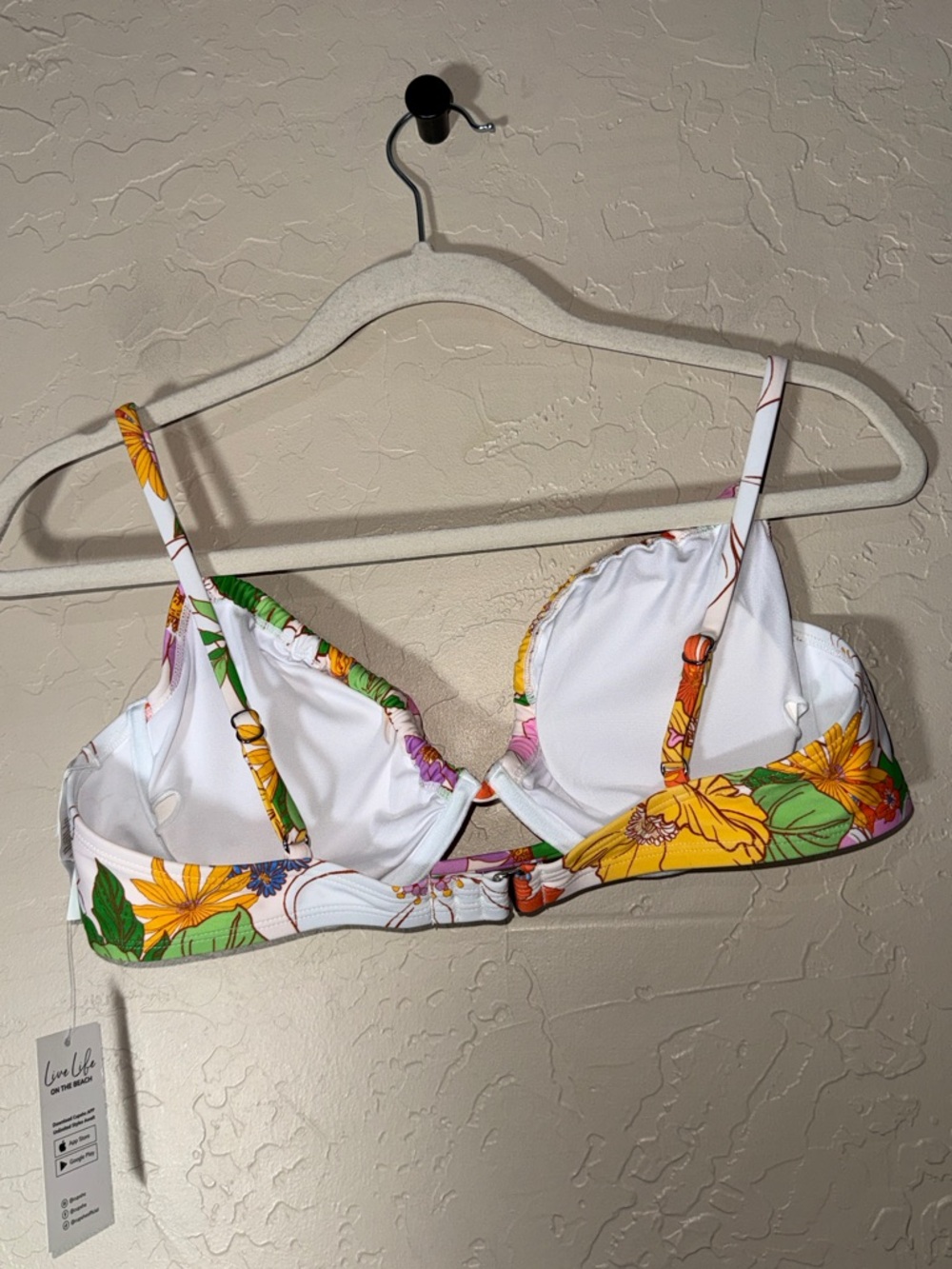 Cupshe NWT floral underwire high rise bikini size large - Picture 4 of 9